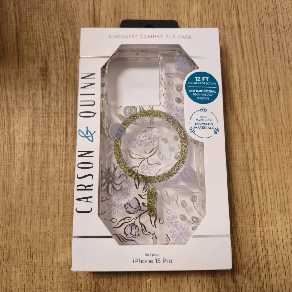 Carson & Quinn Floral Case With MagSafe, For iPhone 15 Pro